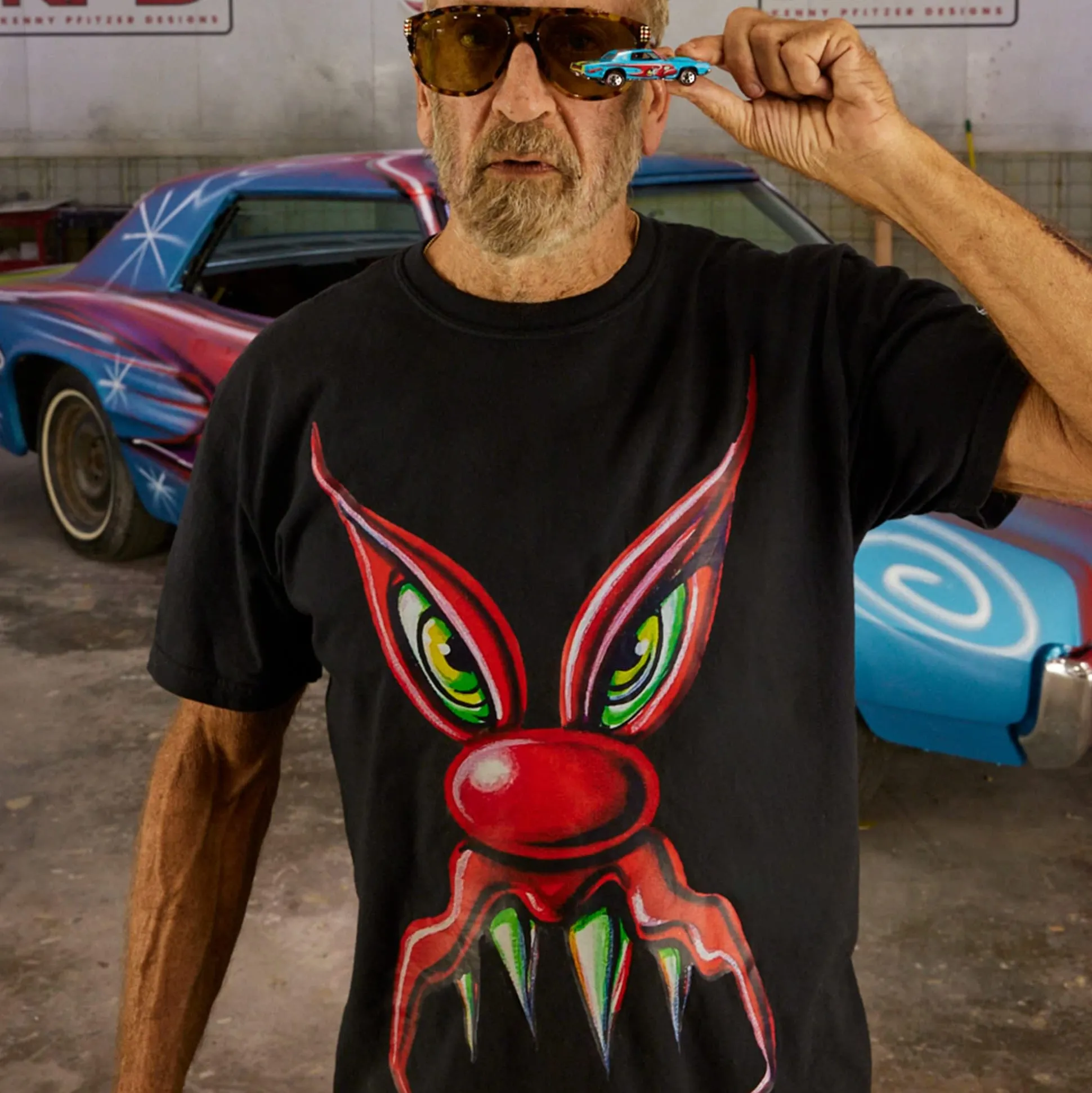 Hot Wheels x Kenny Scharf Black T-Shirt