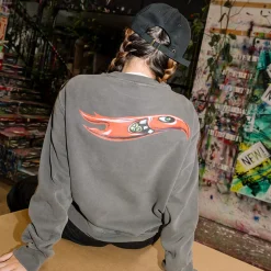 Hot Wheels x Kenny Scharf Black Embroidered Sweatshirt