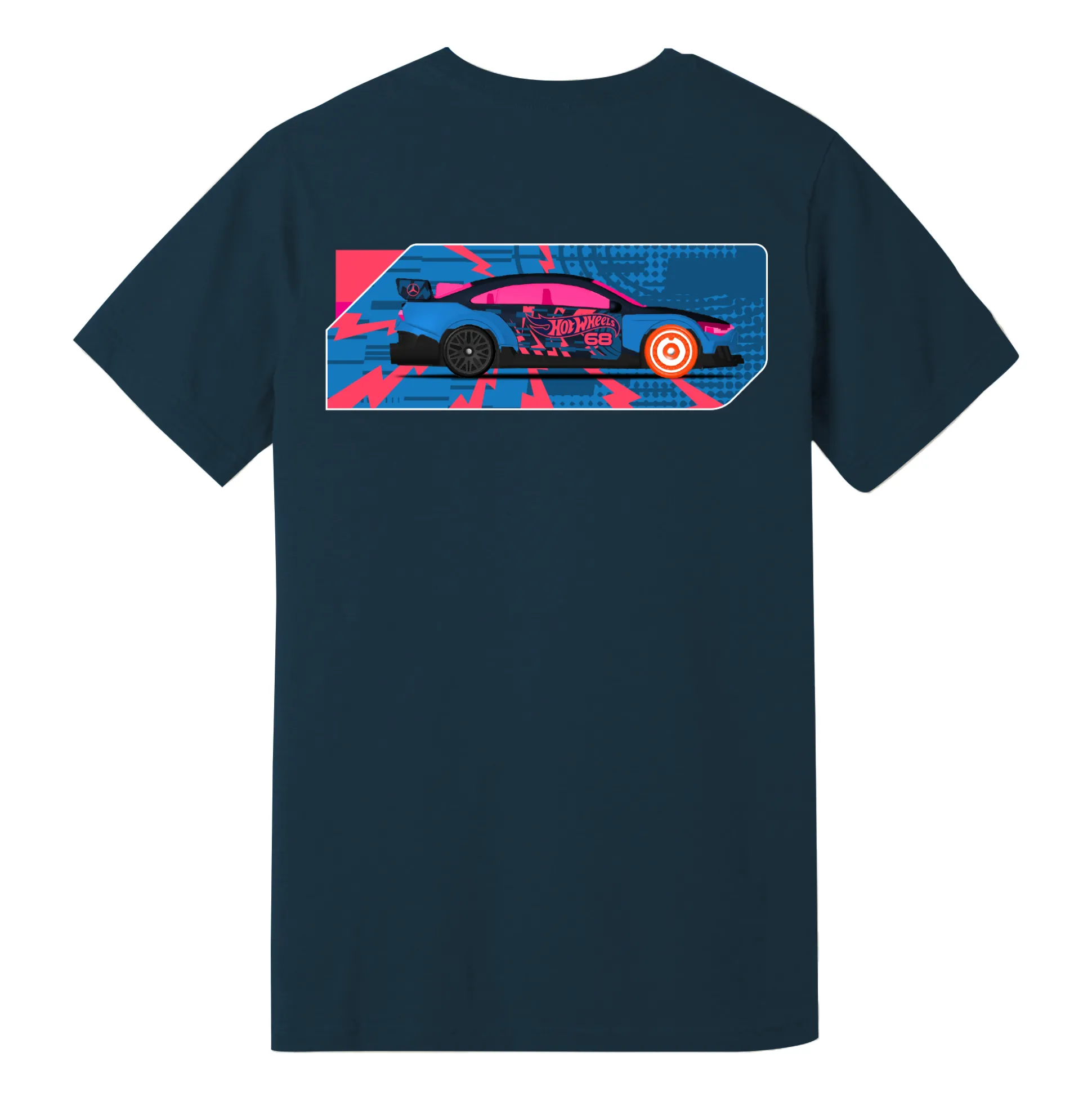 Hot Wheels x Mercedes Benz Embroidered Navy T-Shirt