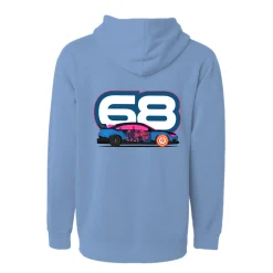 Hot Wheels x Mercedes Benz Embroidered Blue Hoodie