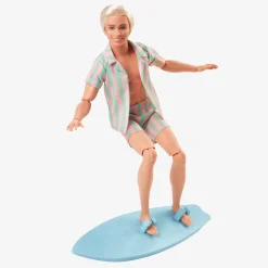 Ken Doll Wearing Pastel Striped Beach Matching Set – Barbie The Movie