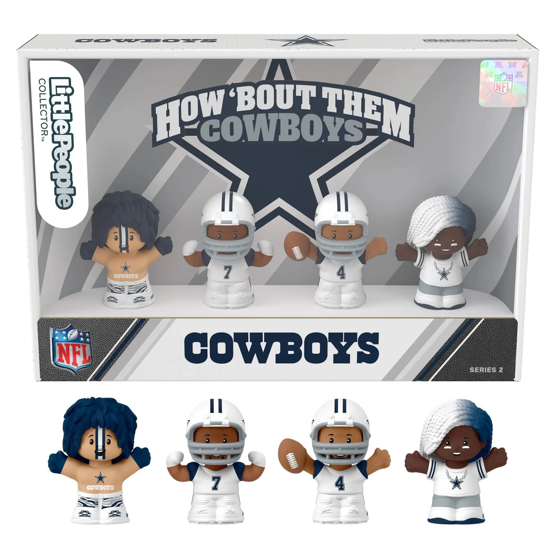 Little People Collector Dallas Cowboys Alternate Jersey Figure Set