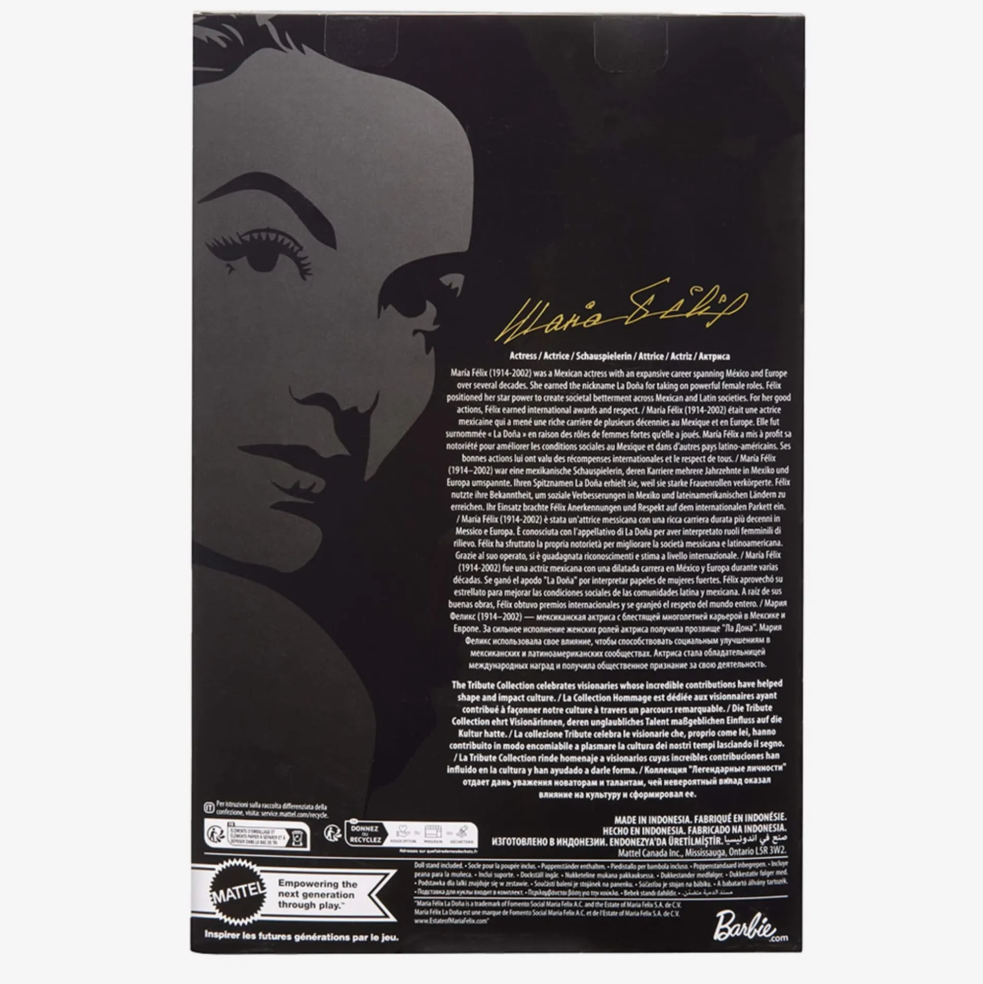 María Félix BARBIE Tribute Collection Doll