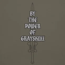 Masters of the Universe By the Power of Grayskull Green T-shirt
