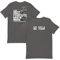 Masters of the Universe Laser Power He-Man Grey T-shirt