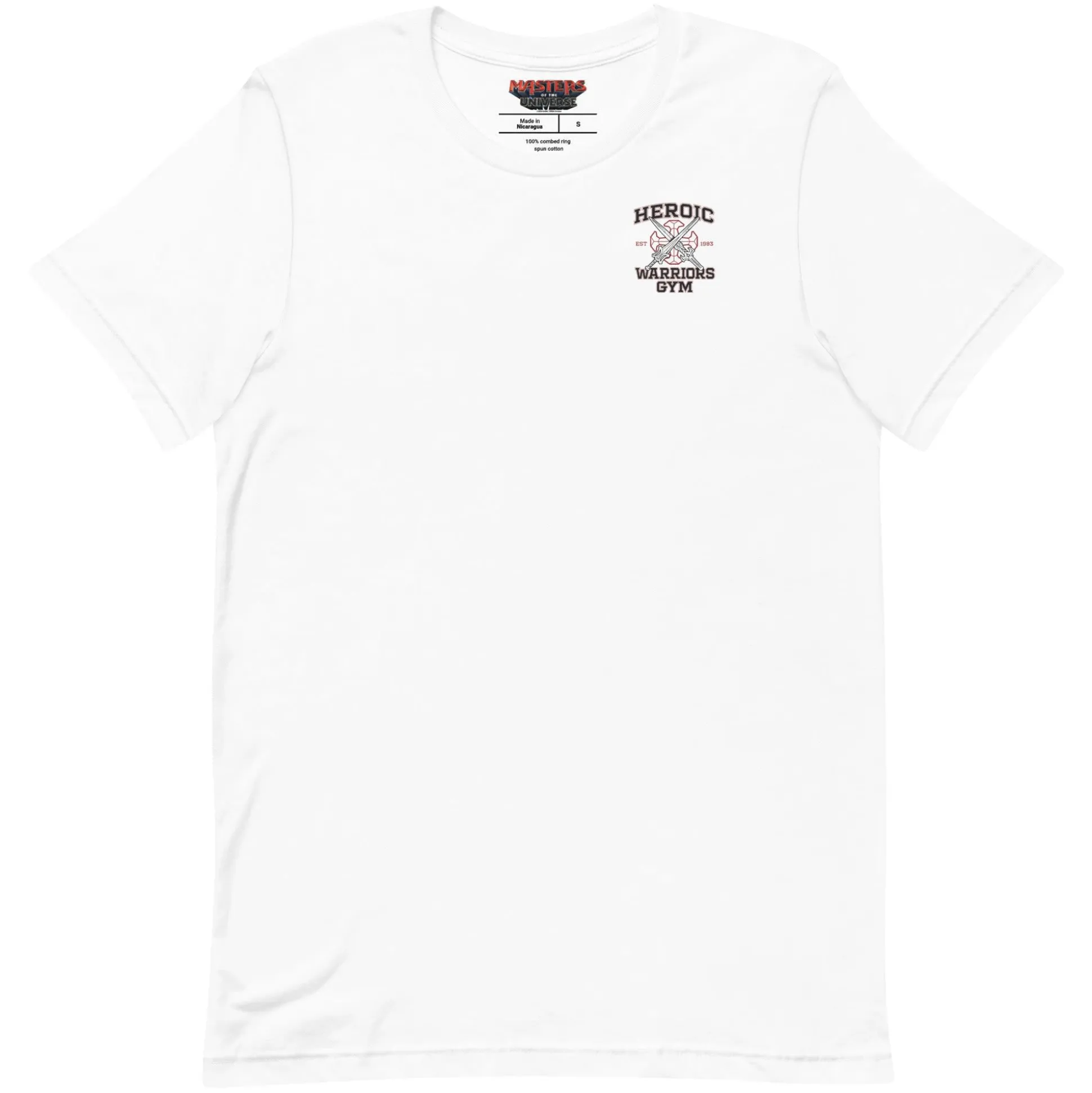 Masters of the Universe Movie Heroic Warriors Gym White T-shirt