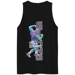 Masters of the Universe Gym Bro Skeletor Strong Black Tank Top