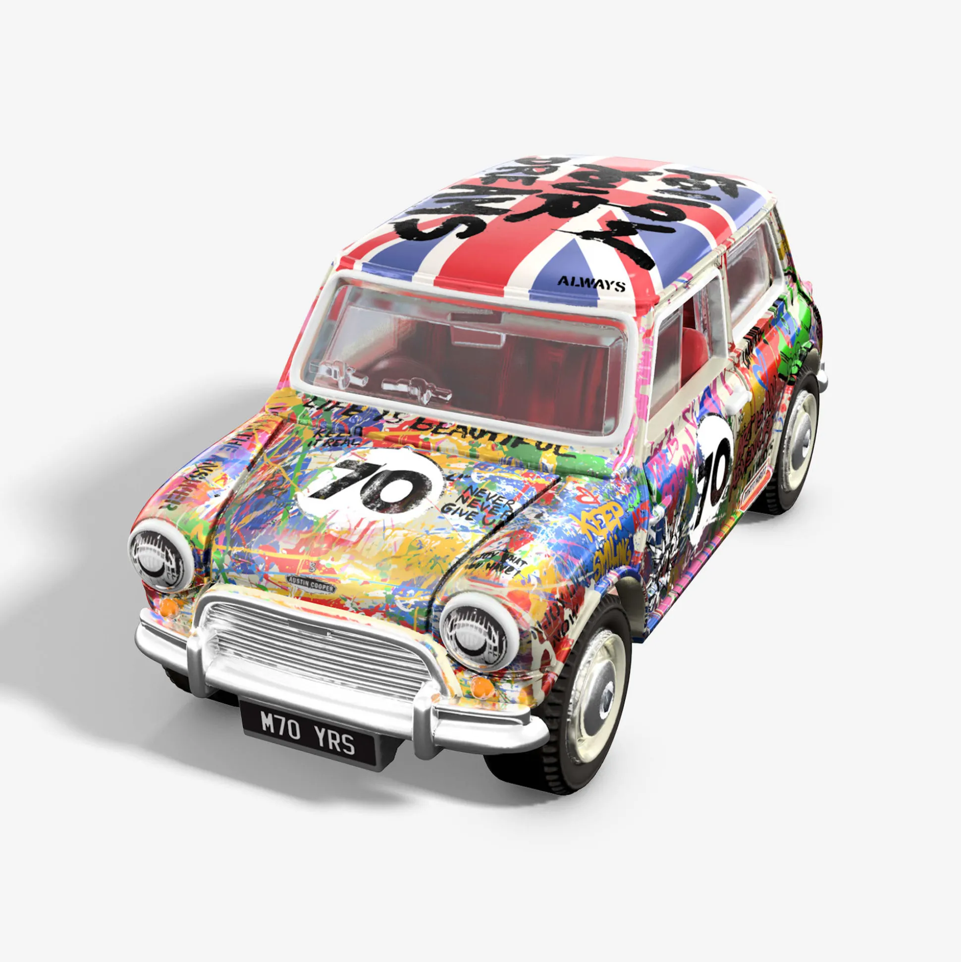 Matchbox x Mr Brainwash 1964 Austin Mini Cooper S