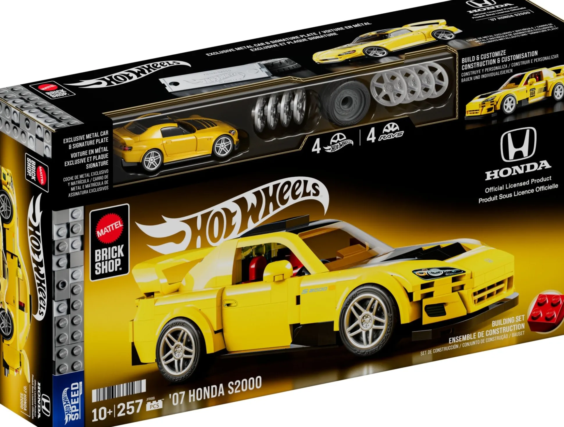 Mattel Brick Shop Hot Wheels ’07 Honda S2000 Building Set