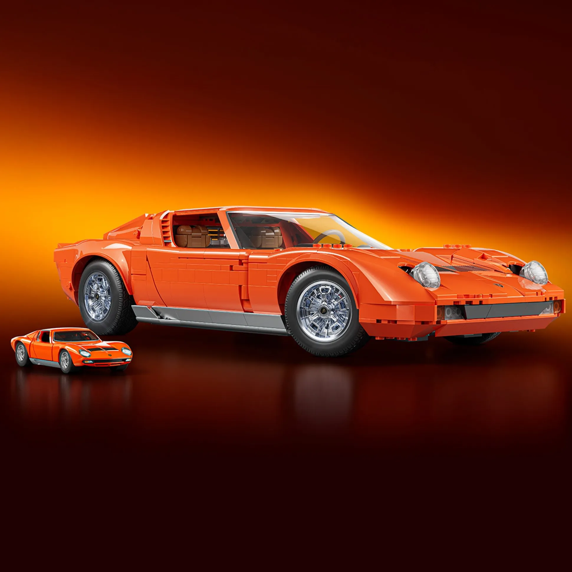 Mattel Brick Shop Hot Wheels Lamborghini Miura P400 SV Collectible Building Set