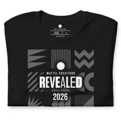 Mattel Creations Revealed 2026 Black T-shirt