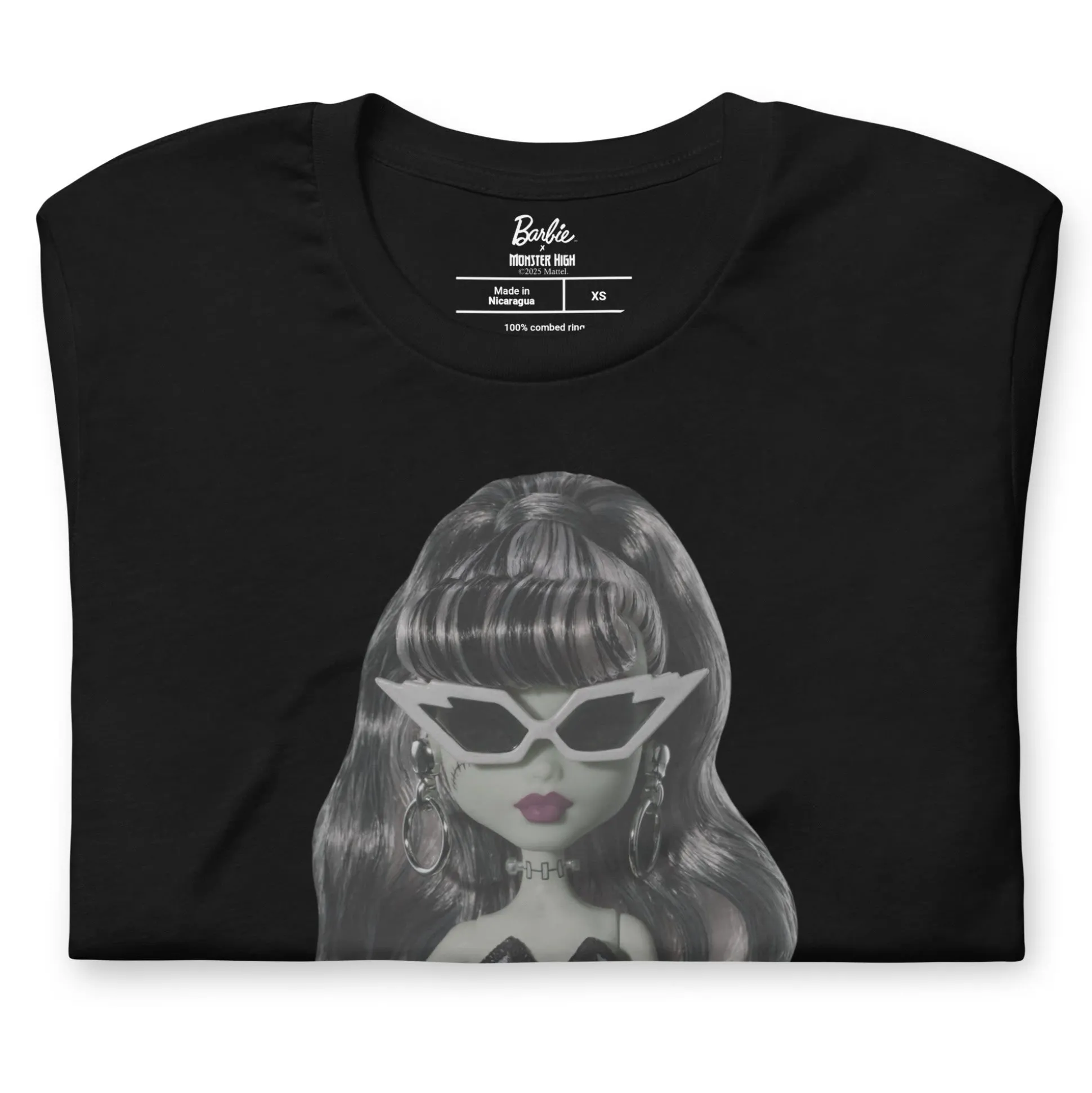 Monster High Barbie Frankie Barbie Black T-shirt