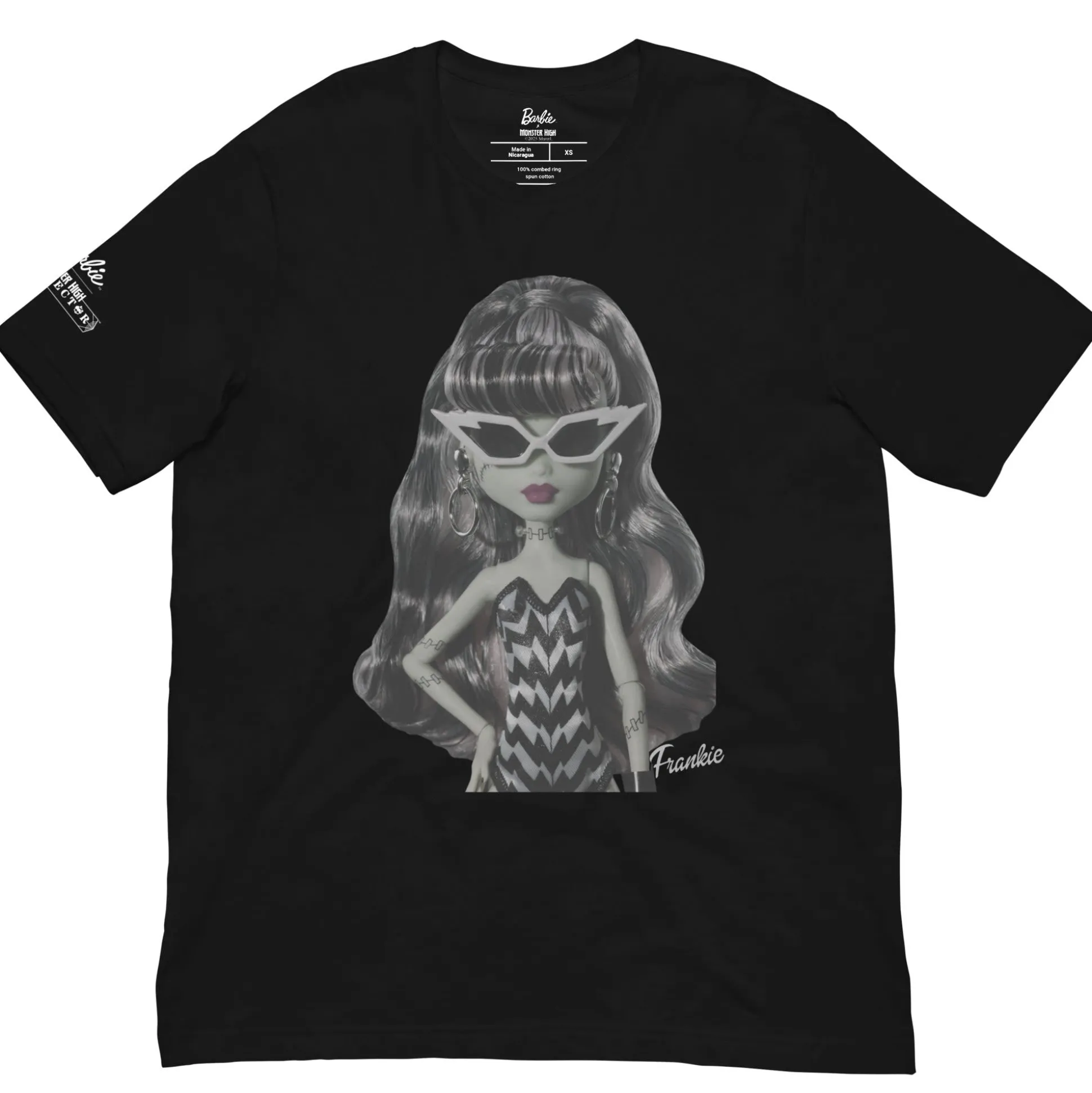 Monster High Barbie Frankie Barbie Black T-shirt