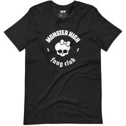 Monster High Fang Club Short Sleeve T-Shirt in Black Heather