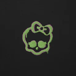 Monster High Lunar Glow Logo Embroidered Black Sweatshirt