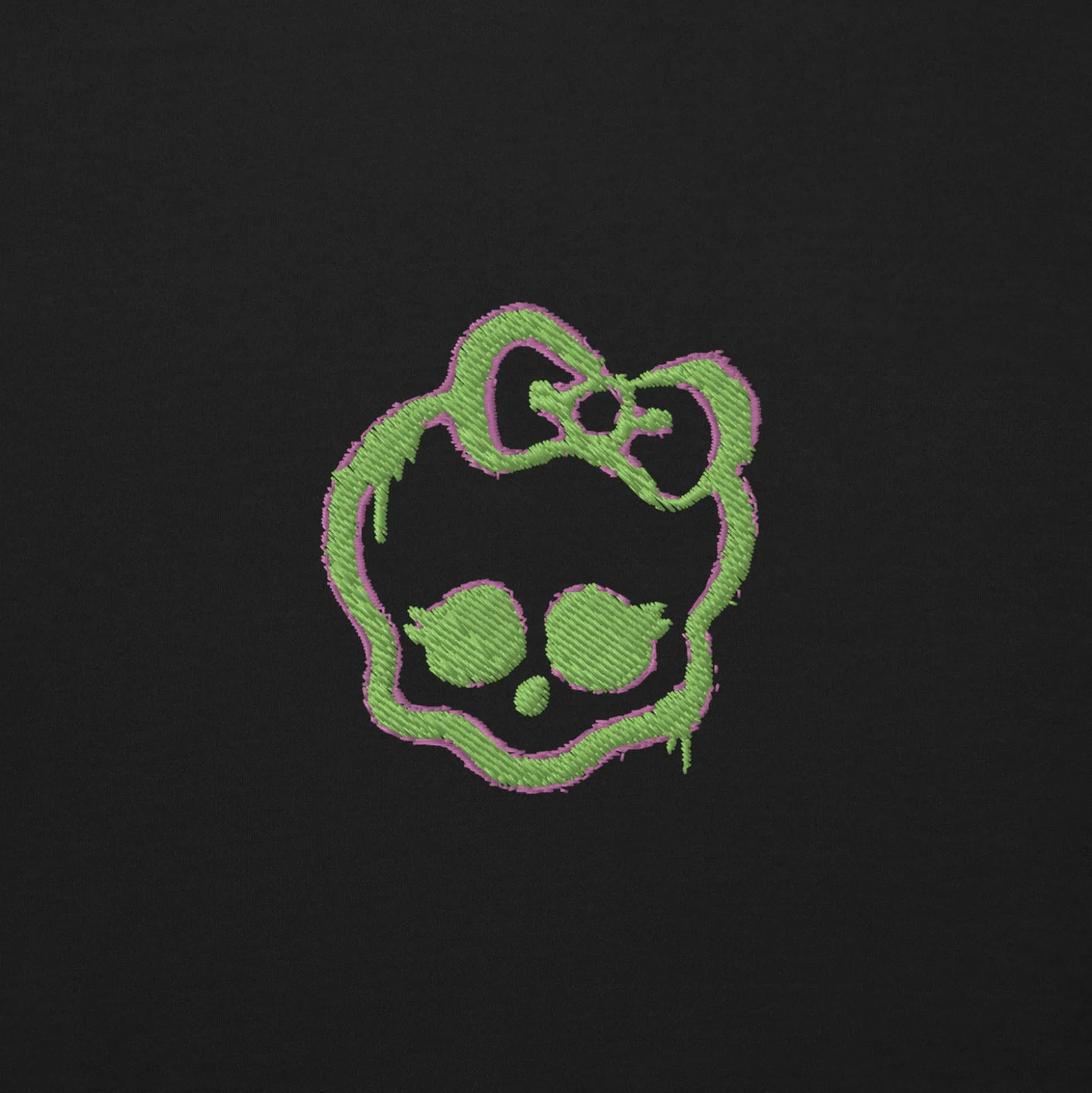 Monster High Lunar Glow Logo Embroidered Black Sweatshirt