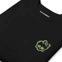 Monster High Lunar Glow Logo Embroidered Black Sweatshirt