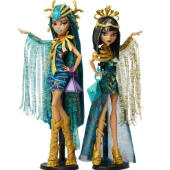 Monster High Mummy Majesties Cleo and Nefera De Nile Collectible Doll Two-Pack