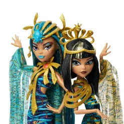 Monster High Mummy Majesties Cleo and Nefera De Nile Collectible Doll Two-Pack