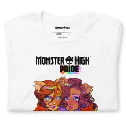 Monster High Pride Toralei & Clawdeen White T-Shirt