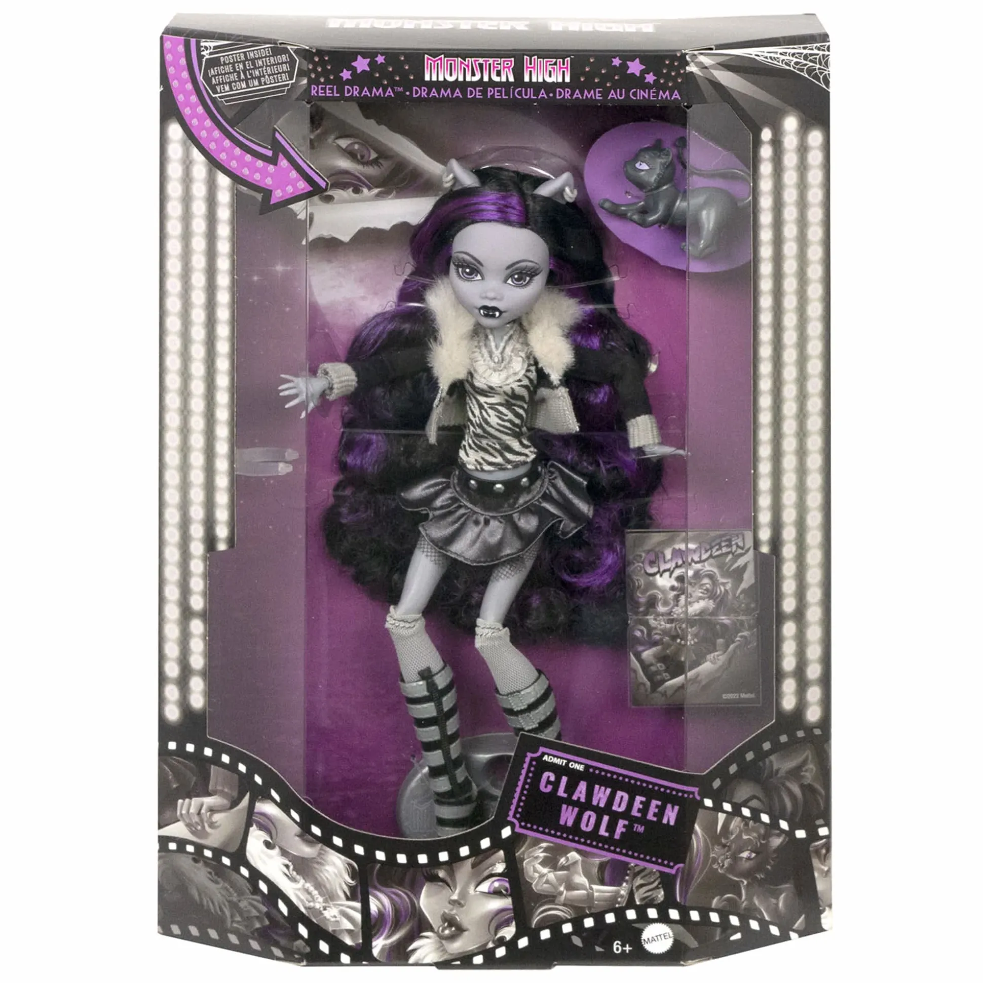 Monster High Reel Drama Clawdeen Wolf Doll