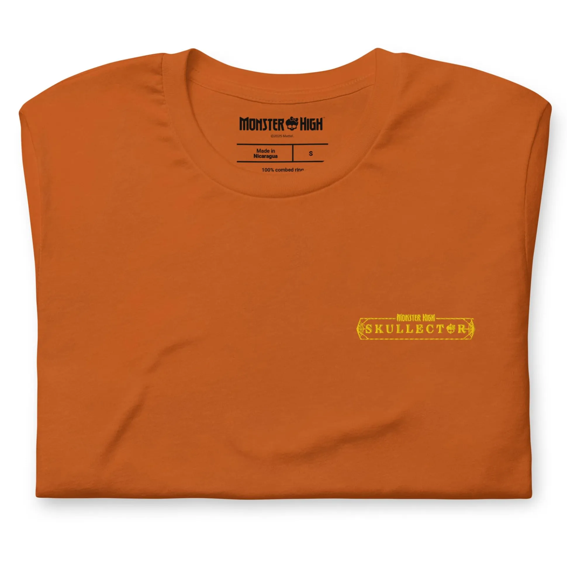 Monster High Skelita Día de Muertos Embroidered Orange T-Shirt