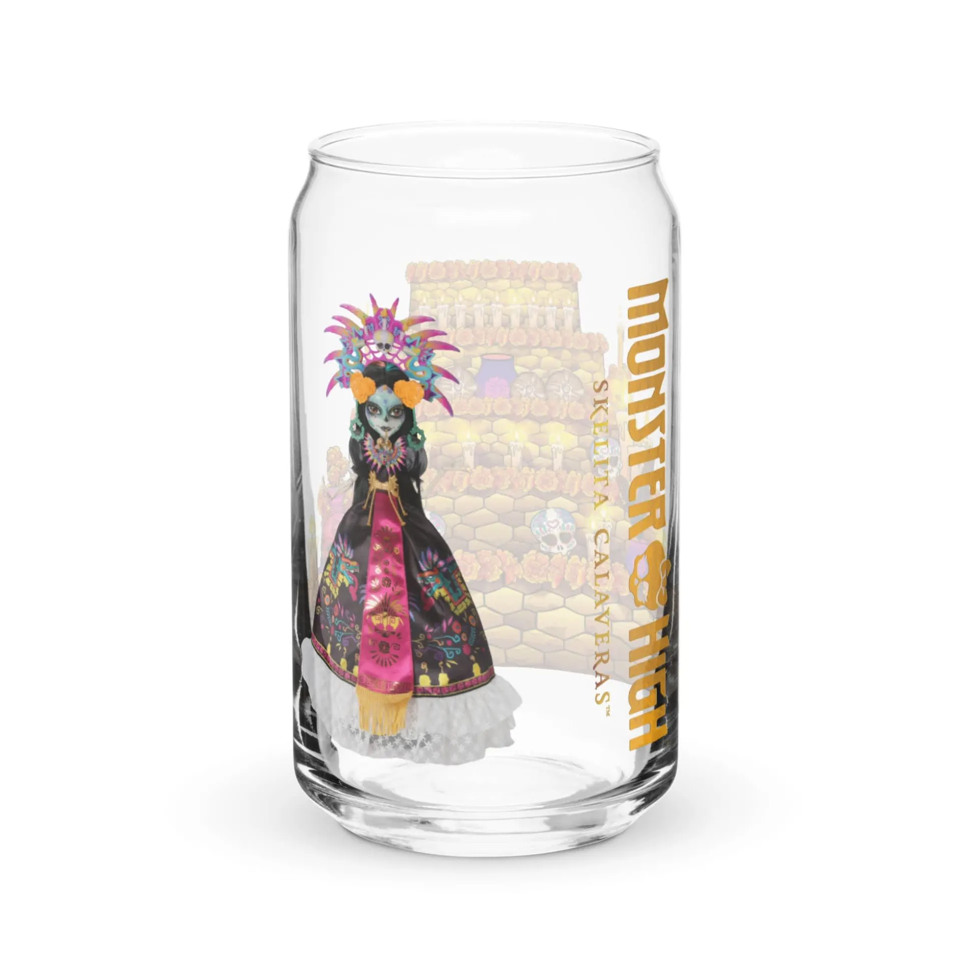 Monster High Skelita Día de Muertos Clear Glass