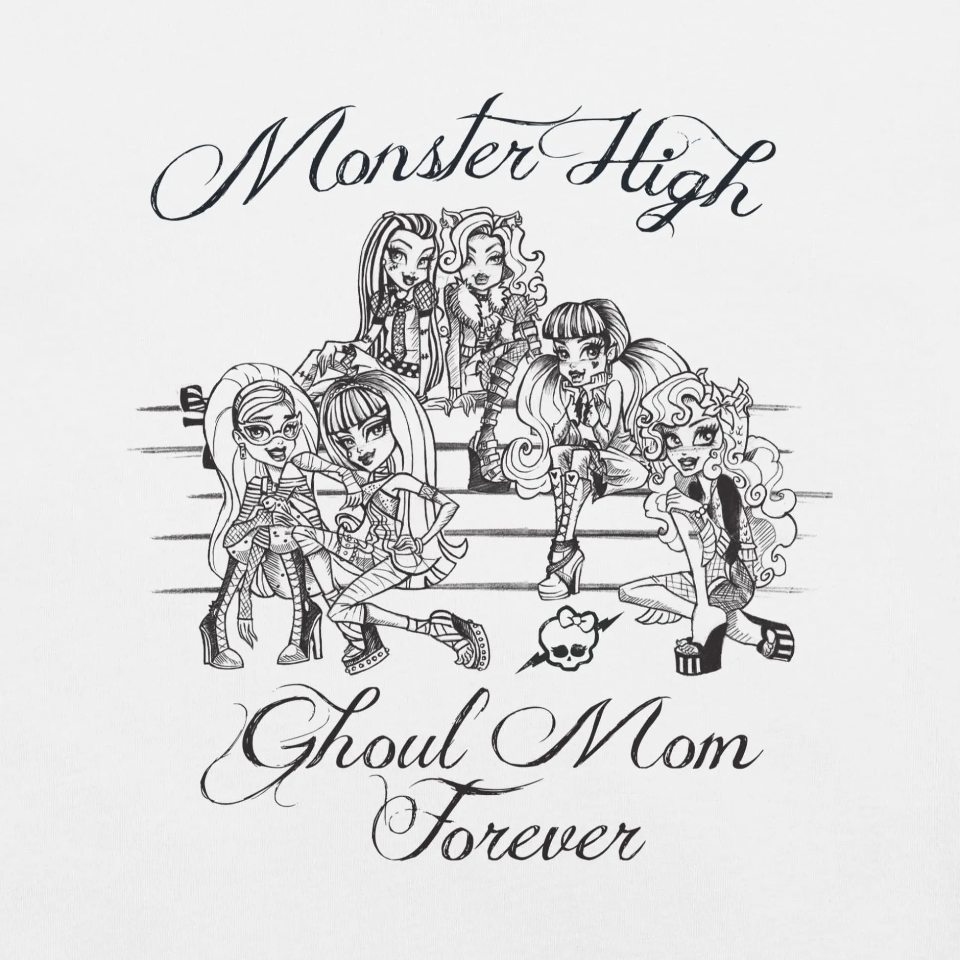 Monster High Ghoul Mom Forever White T-shirt