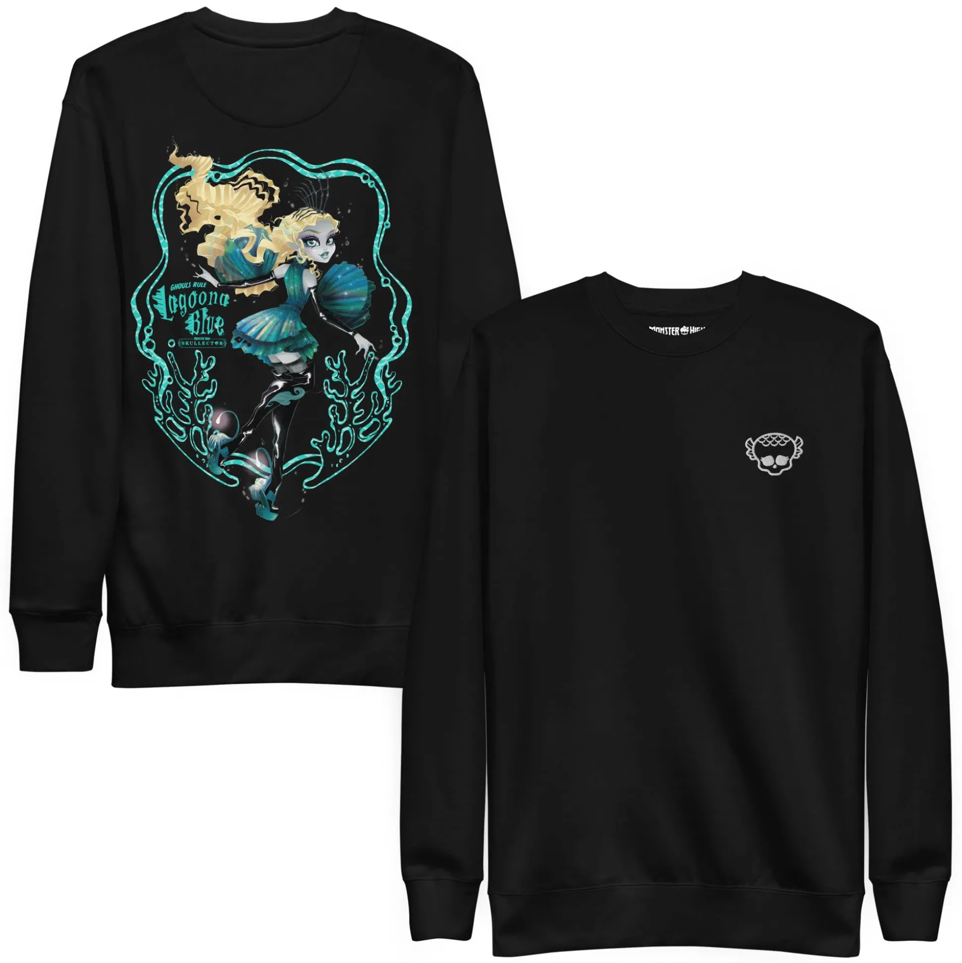 Monster High Lagoona Blue Black Sweatshirt