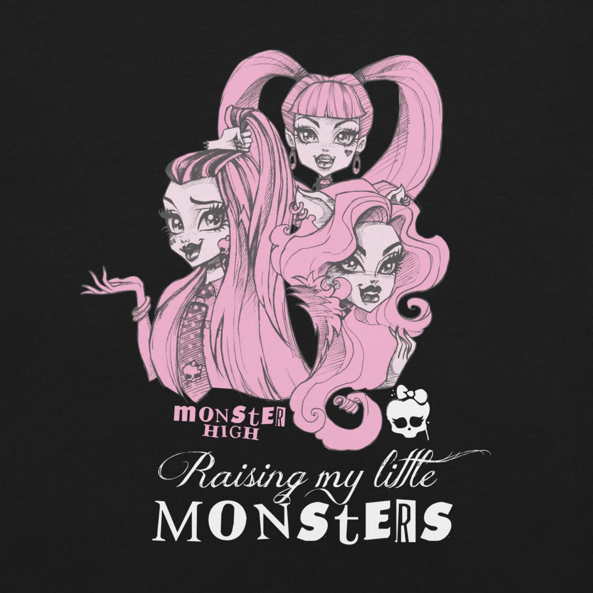 Monster High Raising Little Monsters Black T-shirt