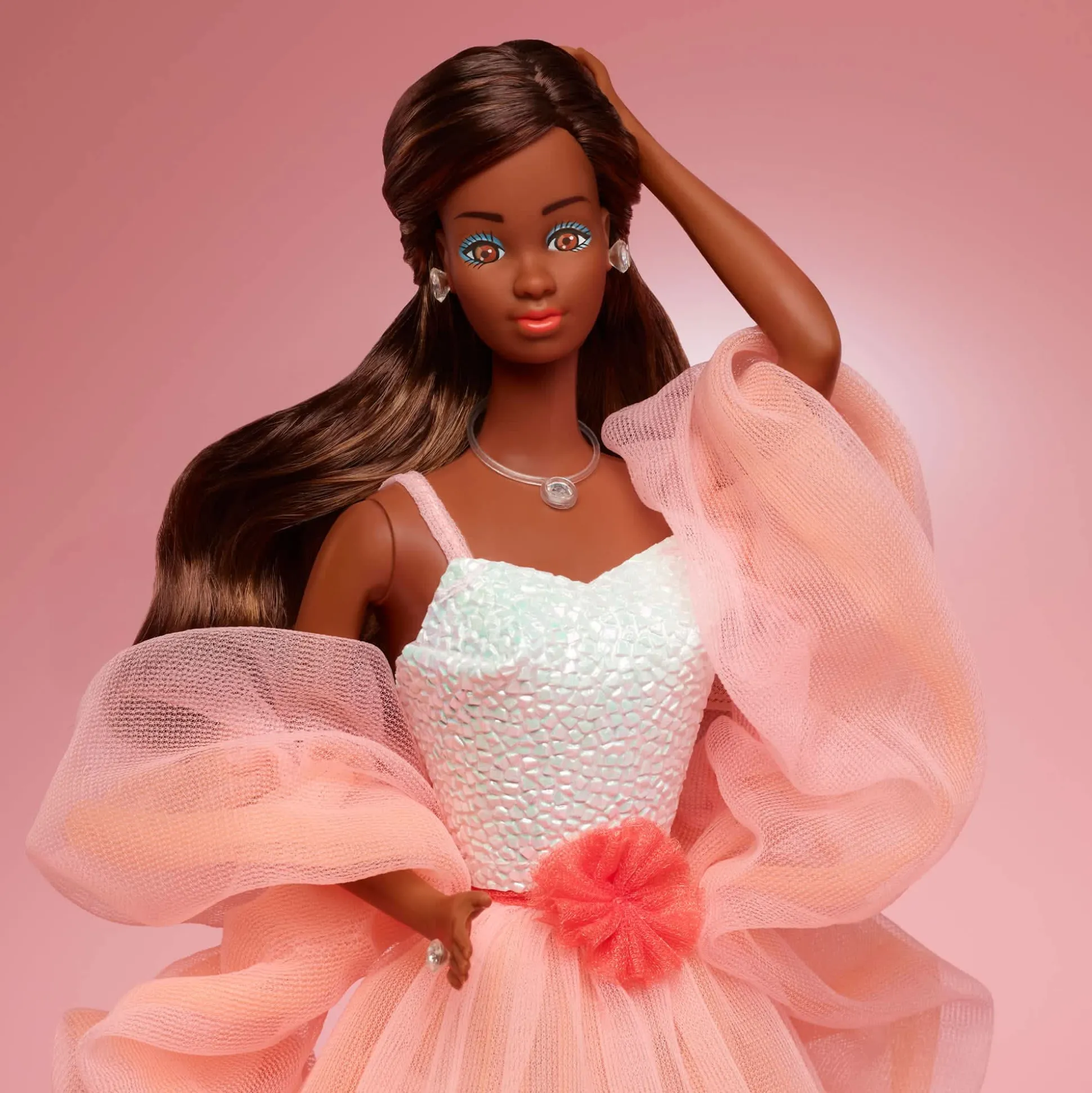 Peaches ‘n Cream Barbie Doll, Brown Hair
