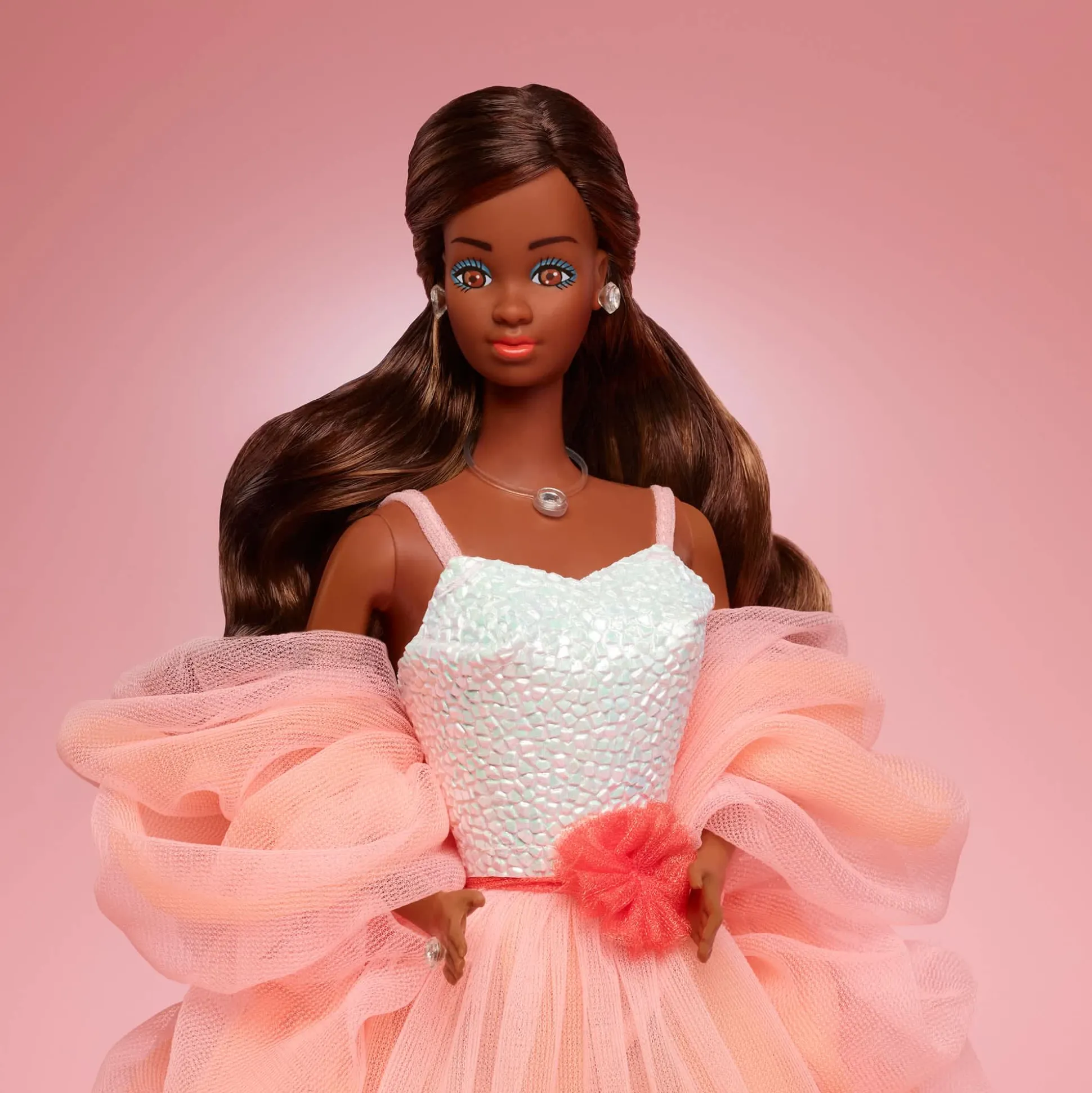 Peaches ‘n Cream Barbie Doll, Brown Hair