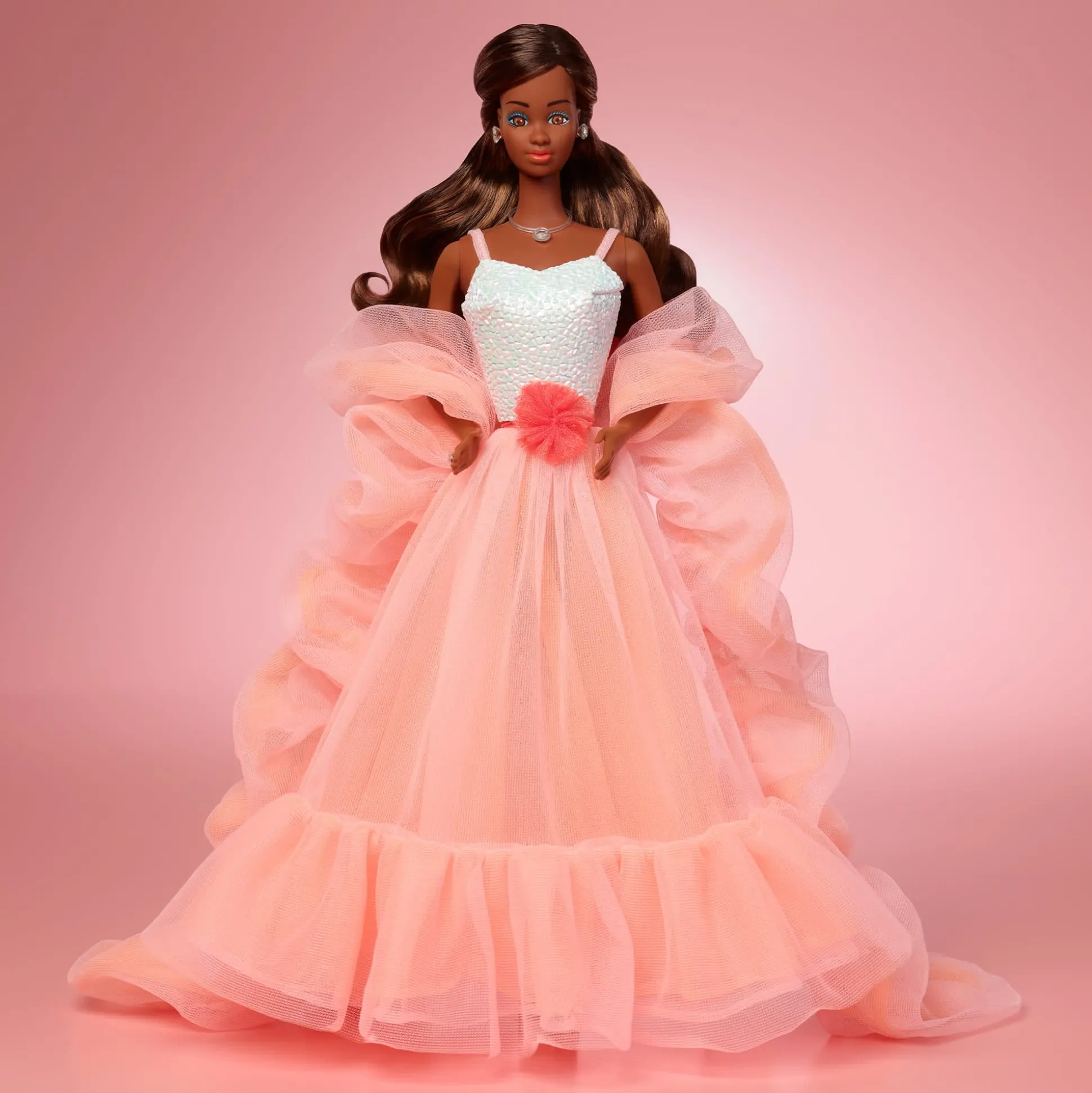 Peaches ‘n Cream Barbie Doll, Brown Hair