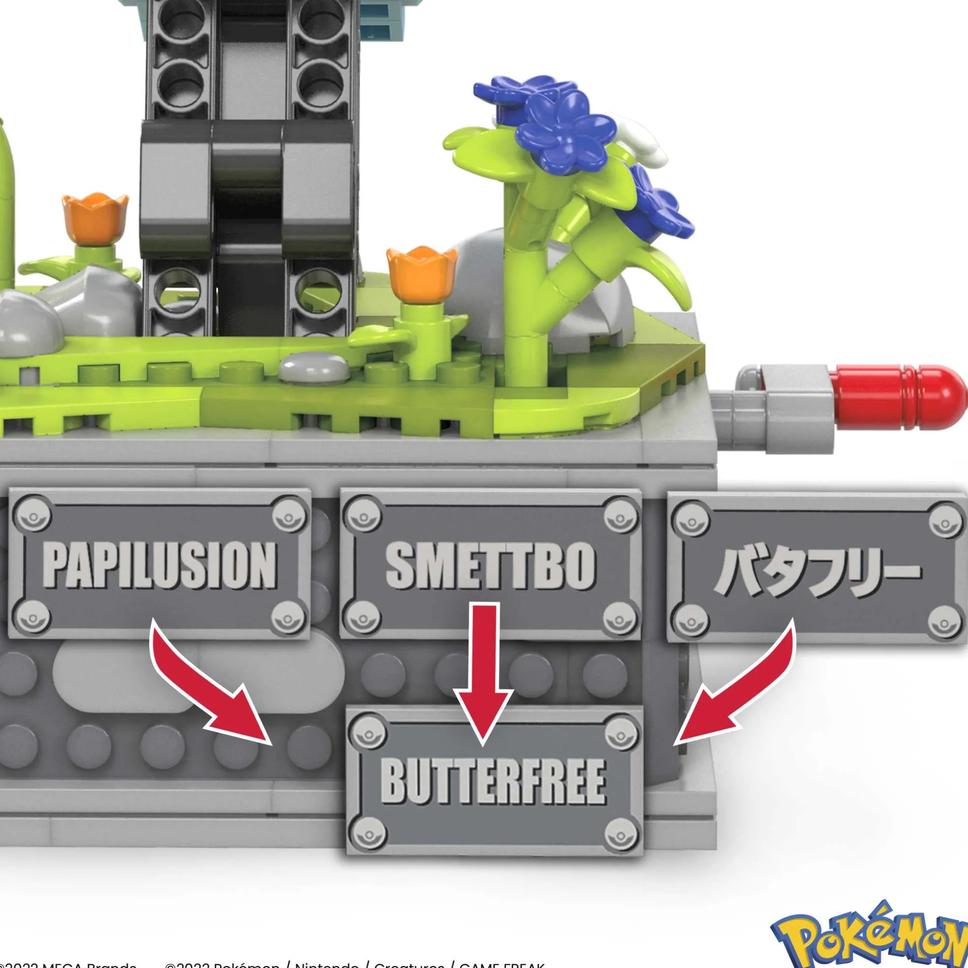 Pokémon Motion Butterfree with Motion Brick Building Set by MEGA