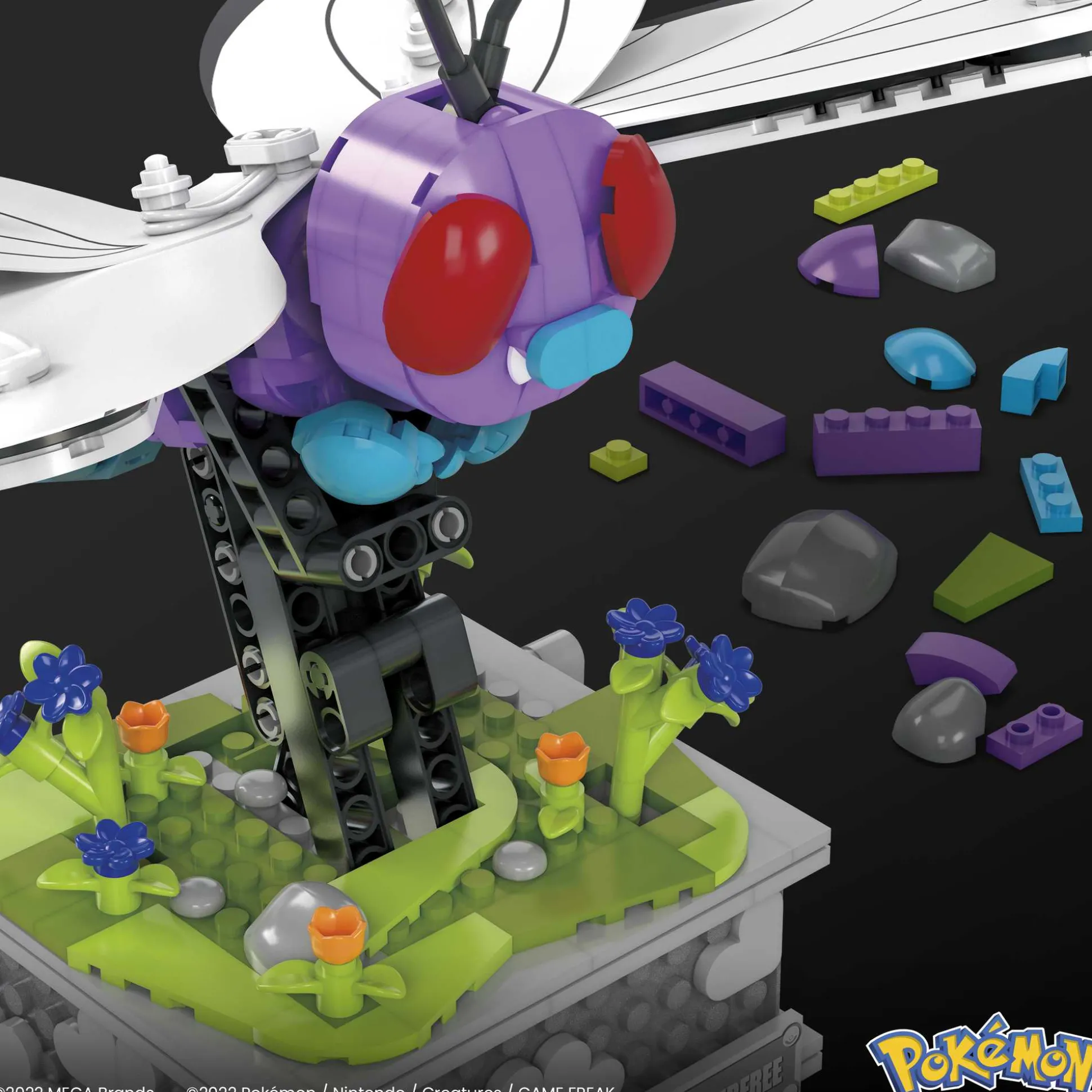 Pokémon Motion Butterfree with Motion Brick Building Set by MEGA