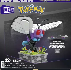 Pokémon Motion Butterfree with Motion Brick Building Set by MEGA