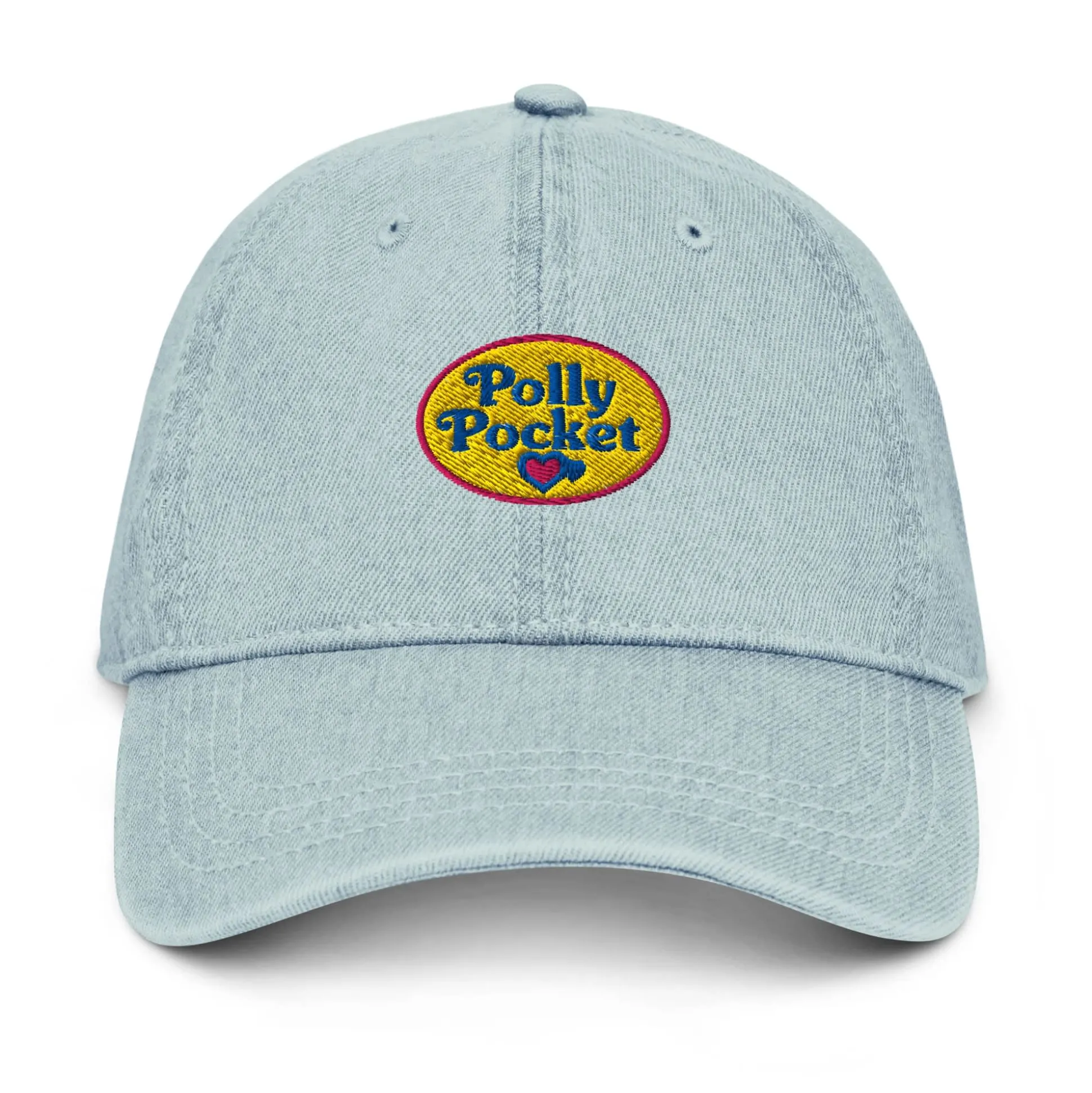Polly Pocket Logo Light Blue Denim Hat