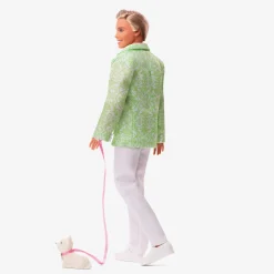 “Sugar’s Daddy” Ken Doll in Pastel Suit With Dog – Barbie The Movie
