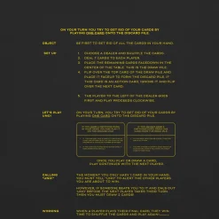 UNO Social Club Rules Black T-shirt