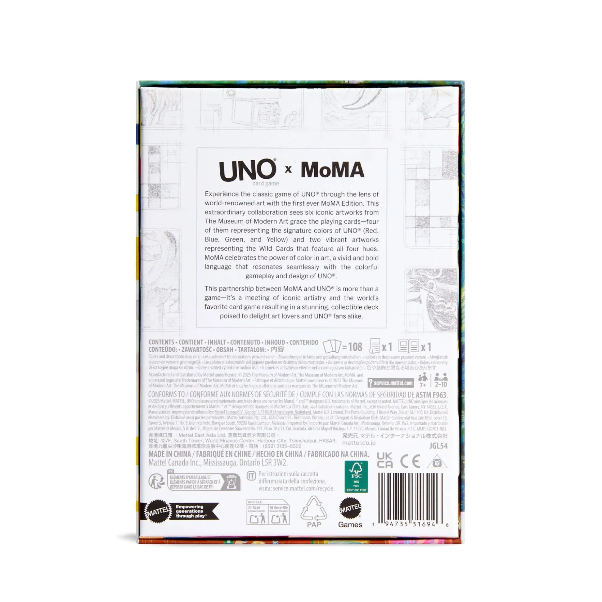 UNO Canvas x MoMA Card Deck