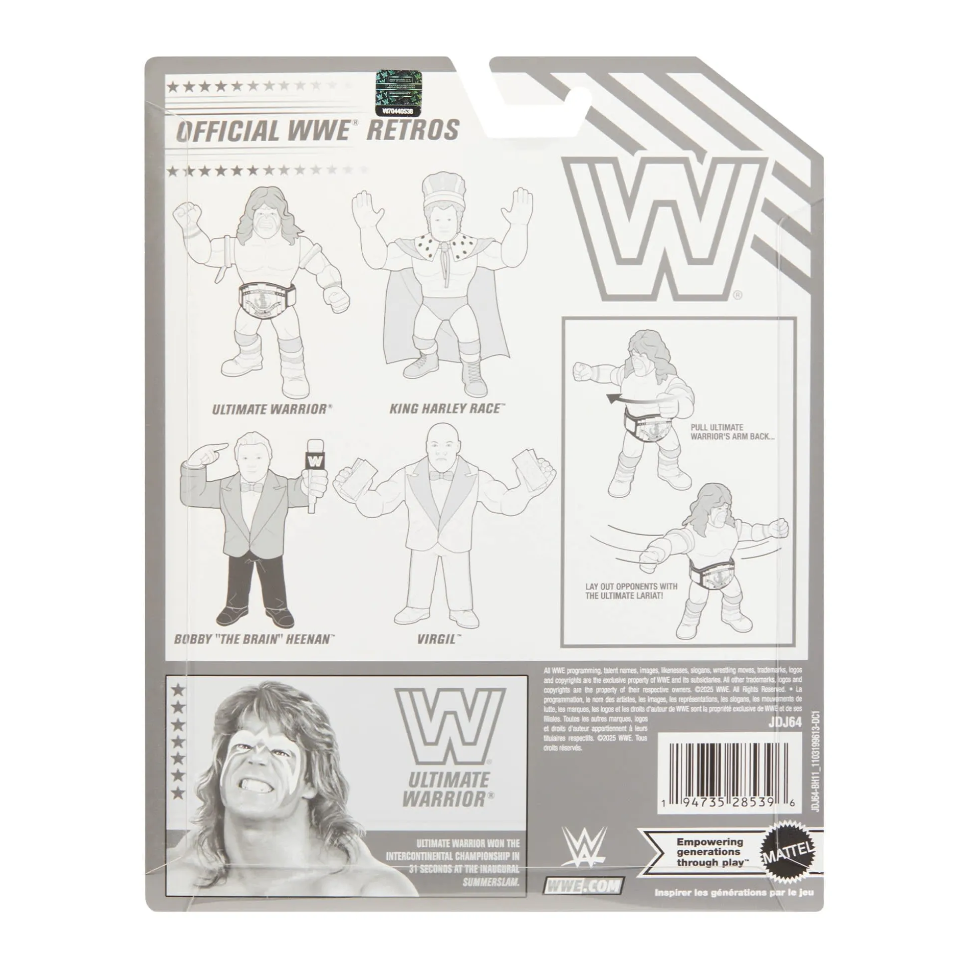 WWE Official Retro 4-Pack Action Figures