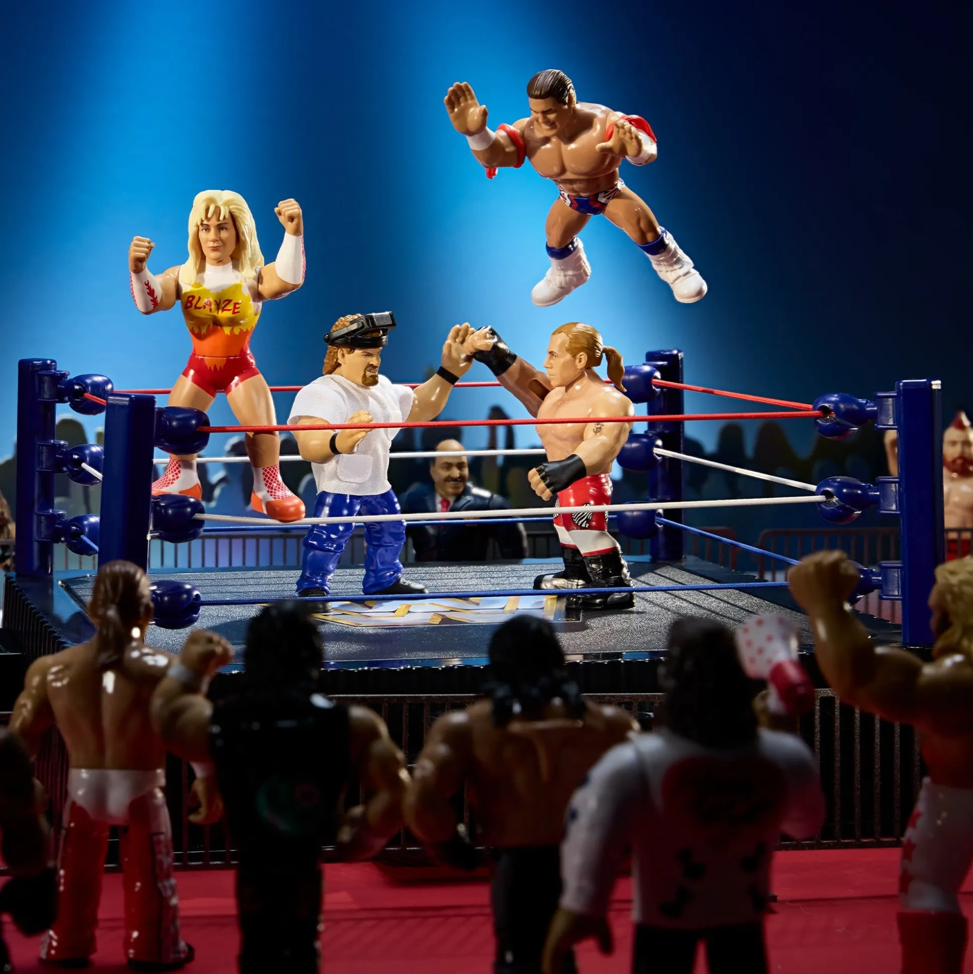WWE Retro Action Figure 4-Pack Bundle