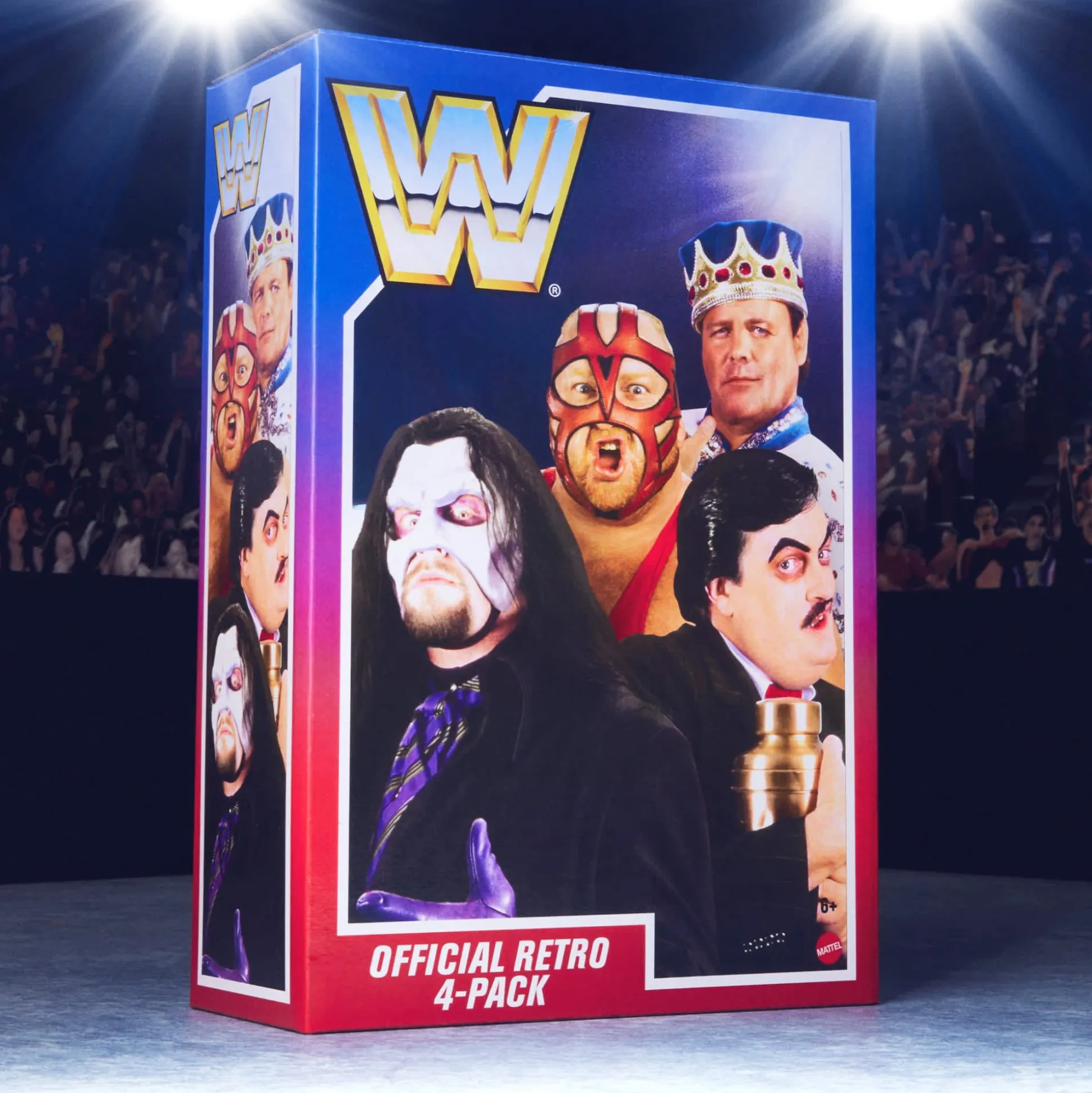 WWE Retro Action Figures 4-Pack Bundle